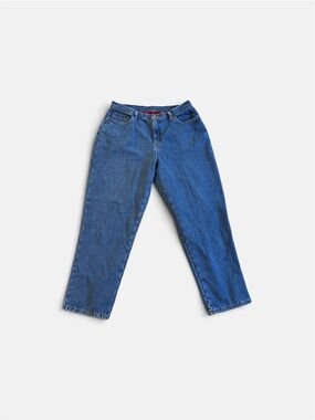 Gorpcore L.L Bean Fleece Lined Jeans Women’s 18 Regular Red Fleece Cabin Mom